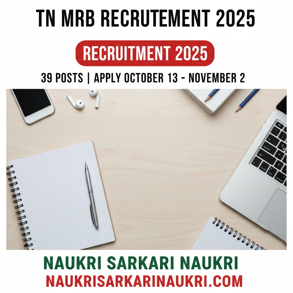 TN MRB Recruitment 2025: Apply Online for 39 Dental Hygienist Posts