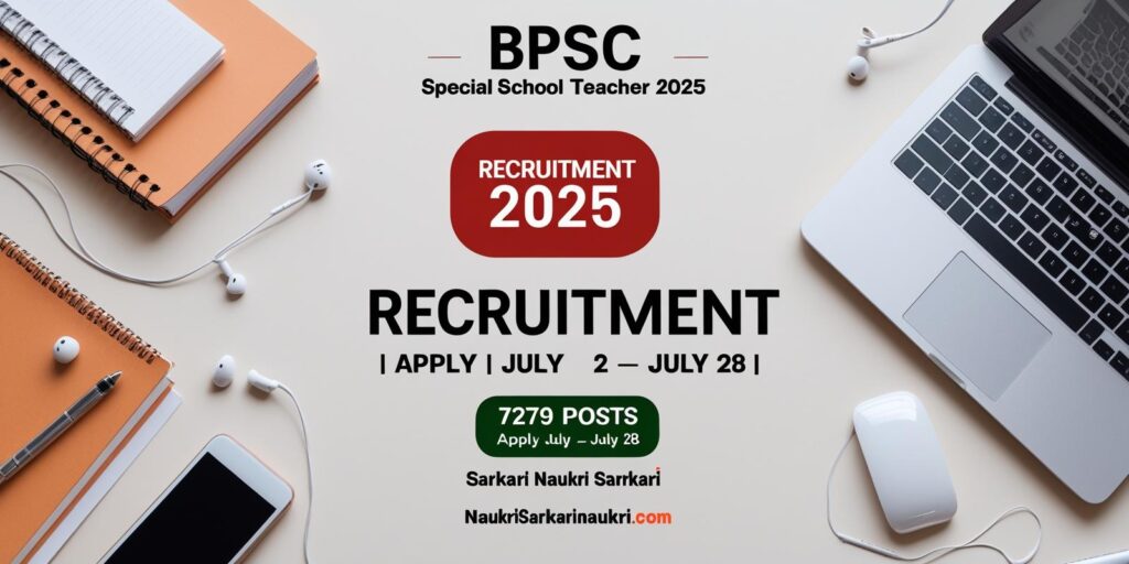 BPSC Special School Teacher Recruitment 2025