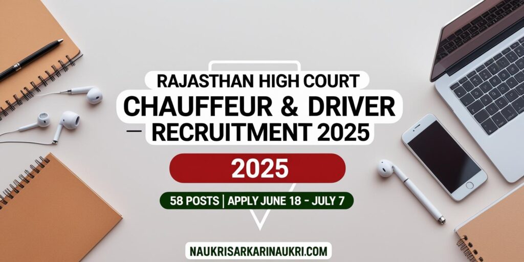 Rajasthan High Court Chauffeur & Driver Recruitment 2025