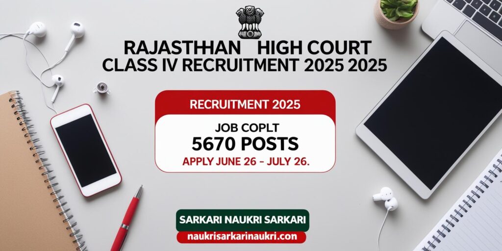 Rajasthan High Court Class IV Recruitment 2025