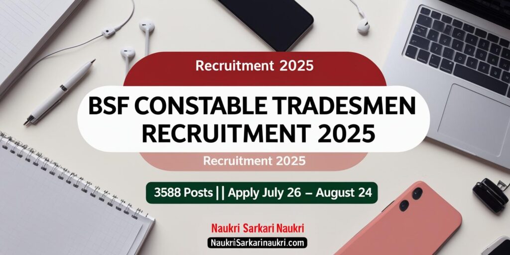 BSF Constable Tradesmen Recruitment 2025