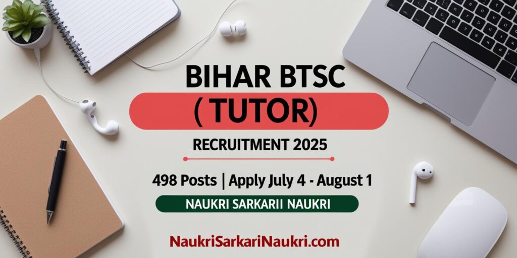 Bihar BTSC Tutor (Nursing) Recruitment 2025