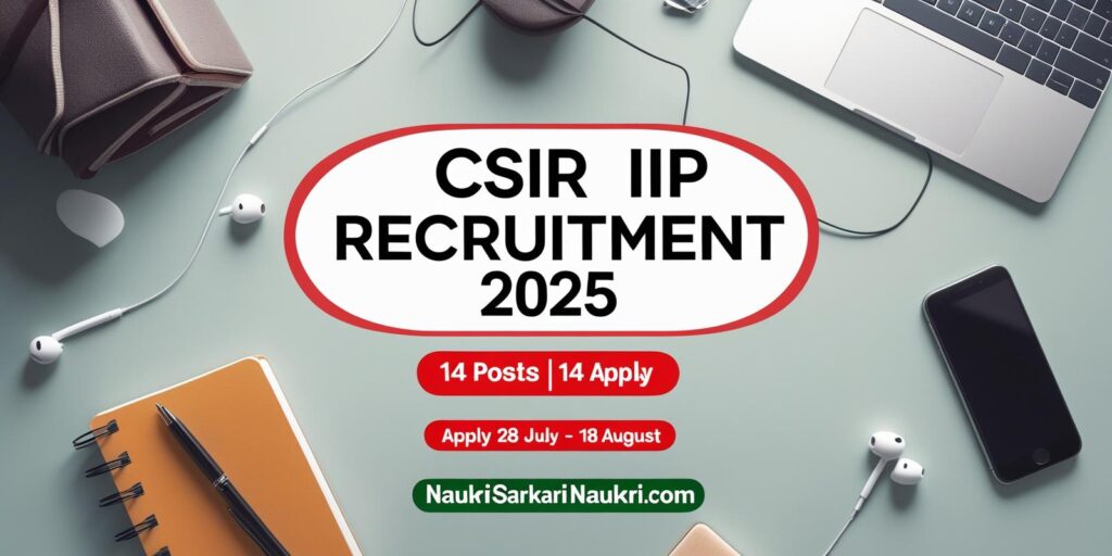 CSIR IIP Recruitment 2025

