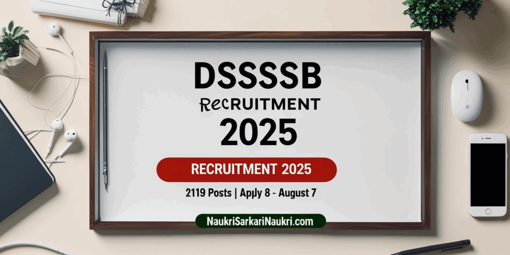 DSSSB Recruitment 2025