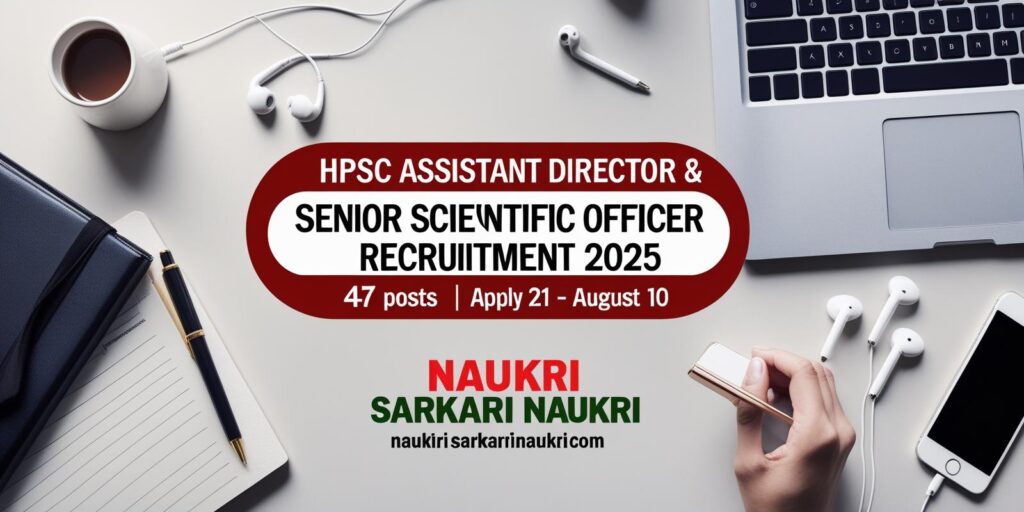 HPSC Assistant Director & Senior Scientific Officer Recruitment 2025