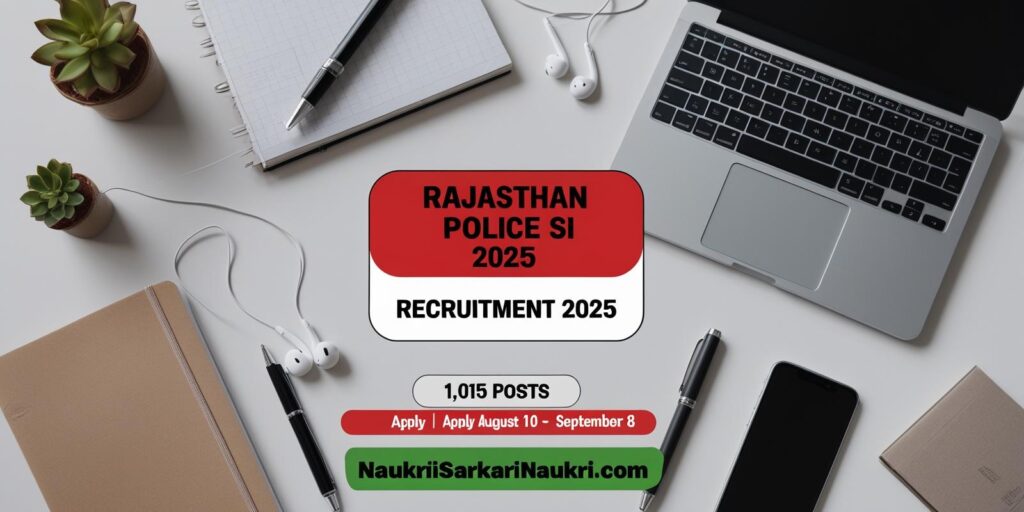 Rajasthan Police SI Recruitment 2025
