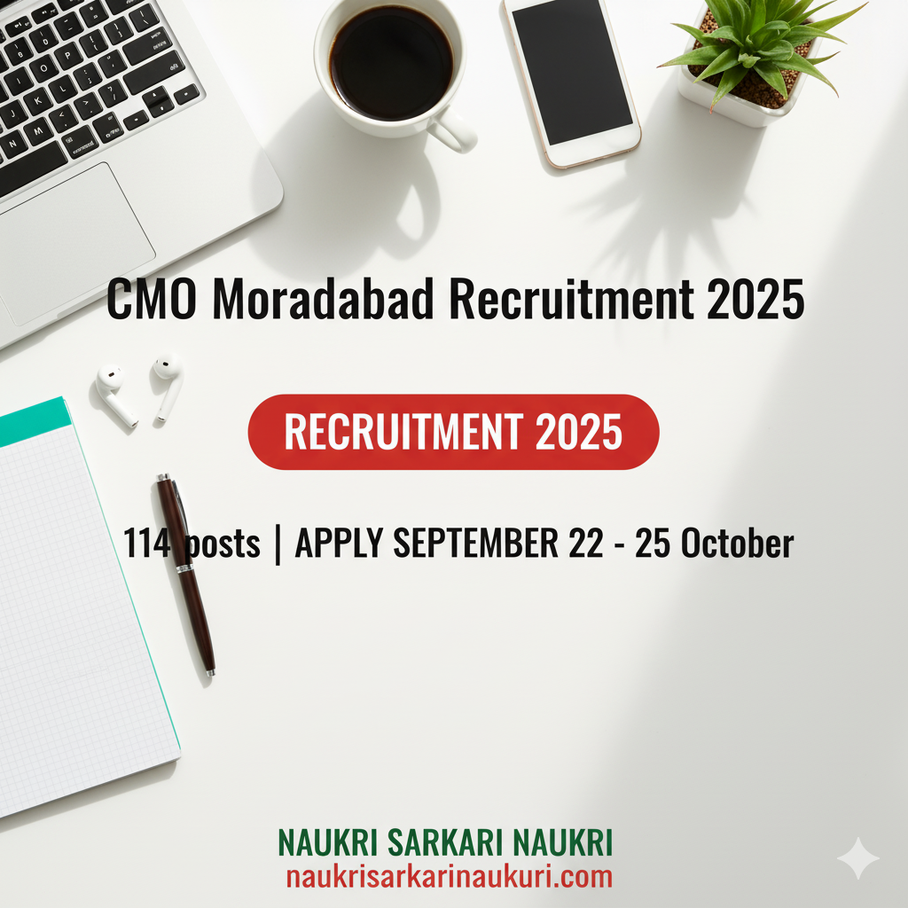 CMO Moradabad Recruitment 2025
