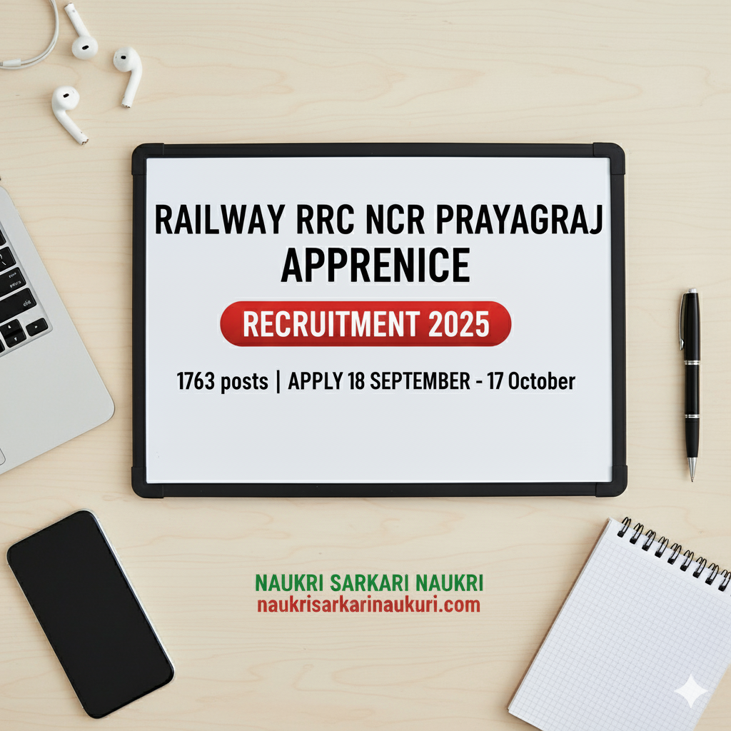 Railway RRC NCR Prayagraj Apprentice Recruitment 2025
