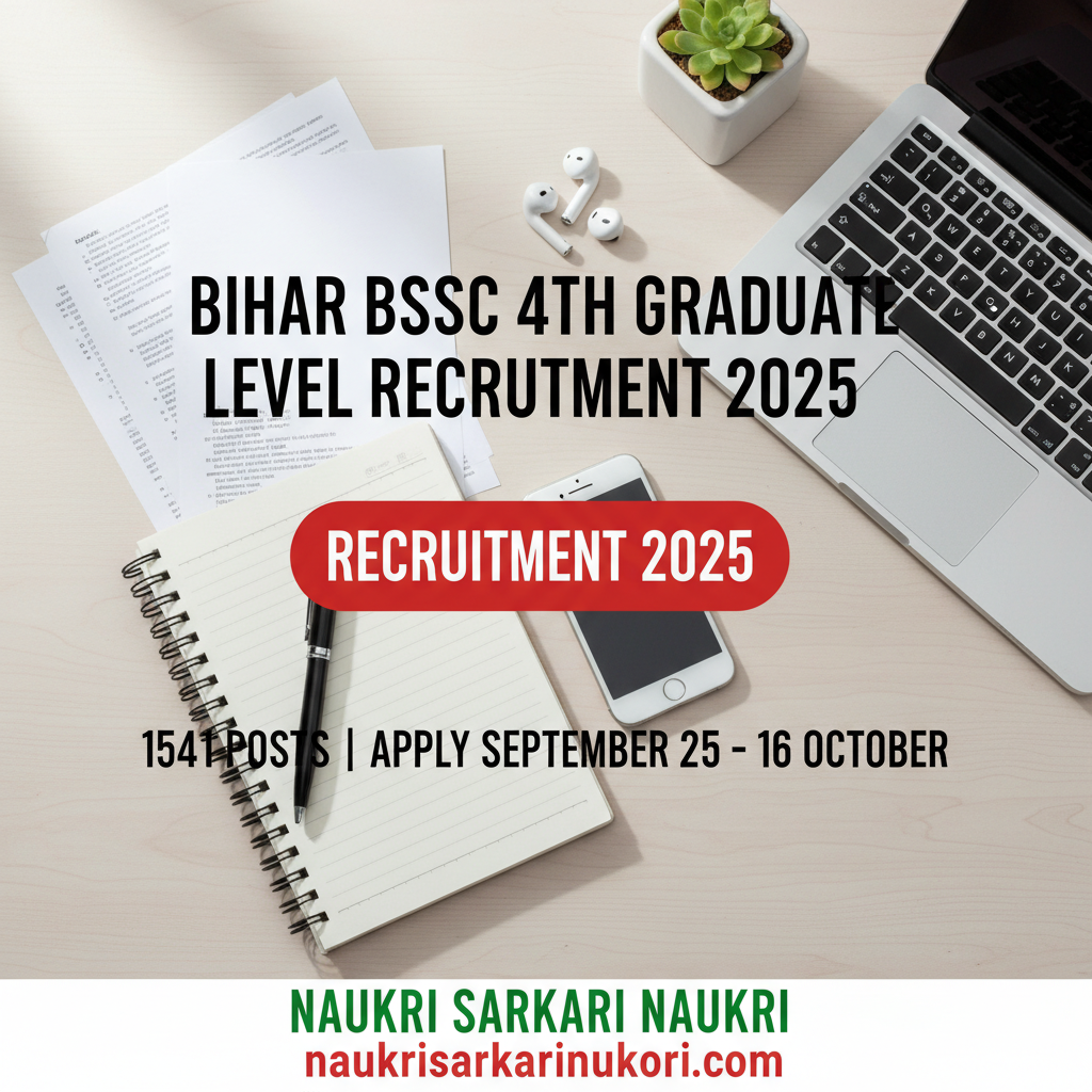 Bihar BSSC 4th Graduate Level Recruitment 2025 
