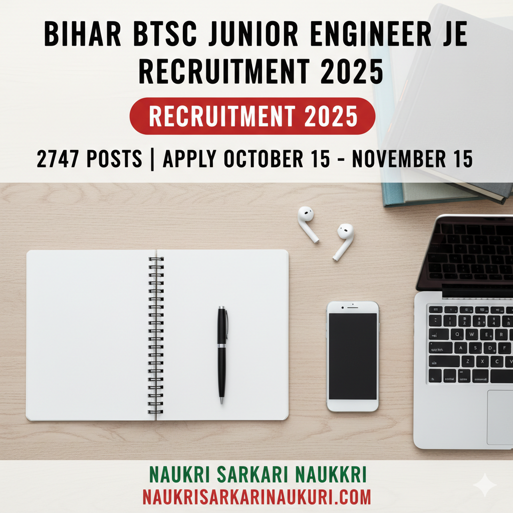 Bihar BTSC Junior Engineer JE Recruitment