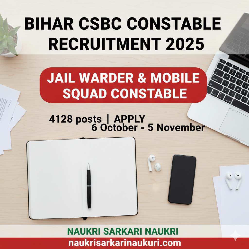 Bihar CSBC Constable Recruitment 2025