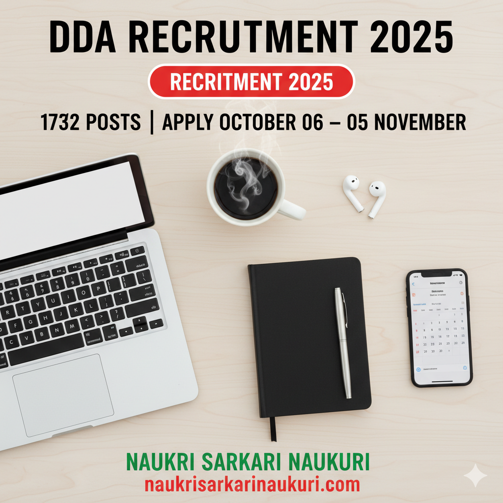 DDA Recruitment 2025 
