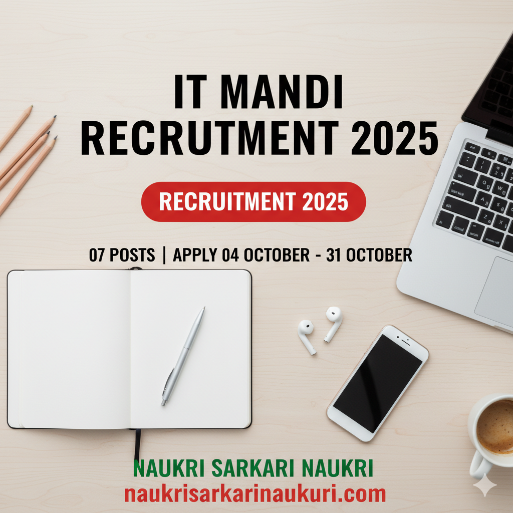 IIT Mandi Recruitment 2025 
