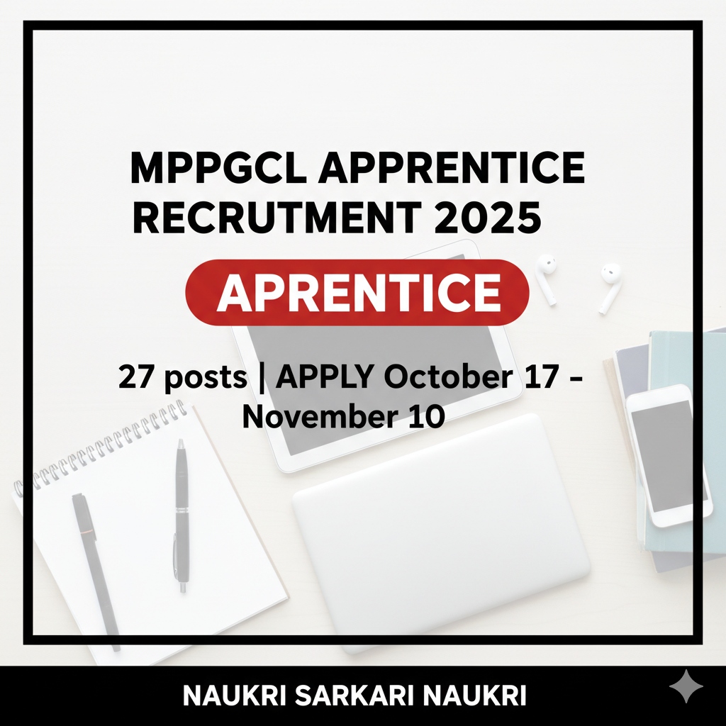 MPPGCL Apprentice Recruitment 2025 Apply Online For 27 Posts