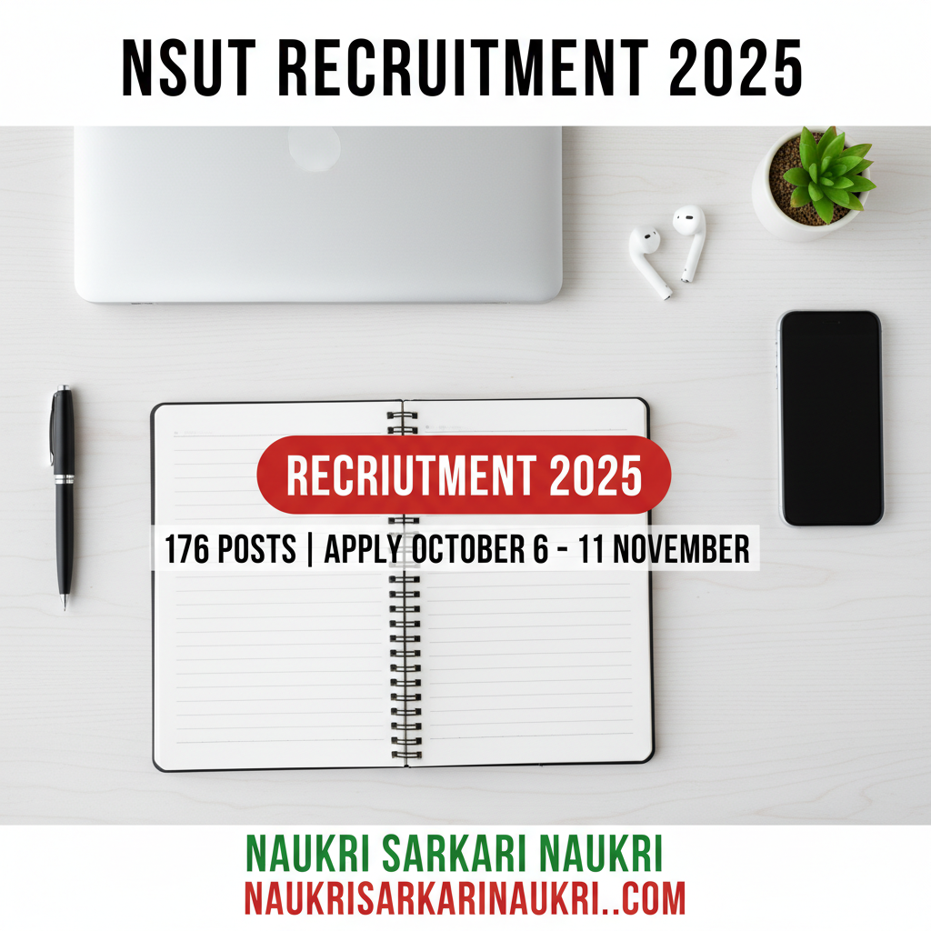 NSUT Recruitment 2025 - Apply Online for 176 Assistant & Associate Professor Posts