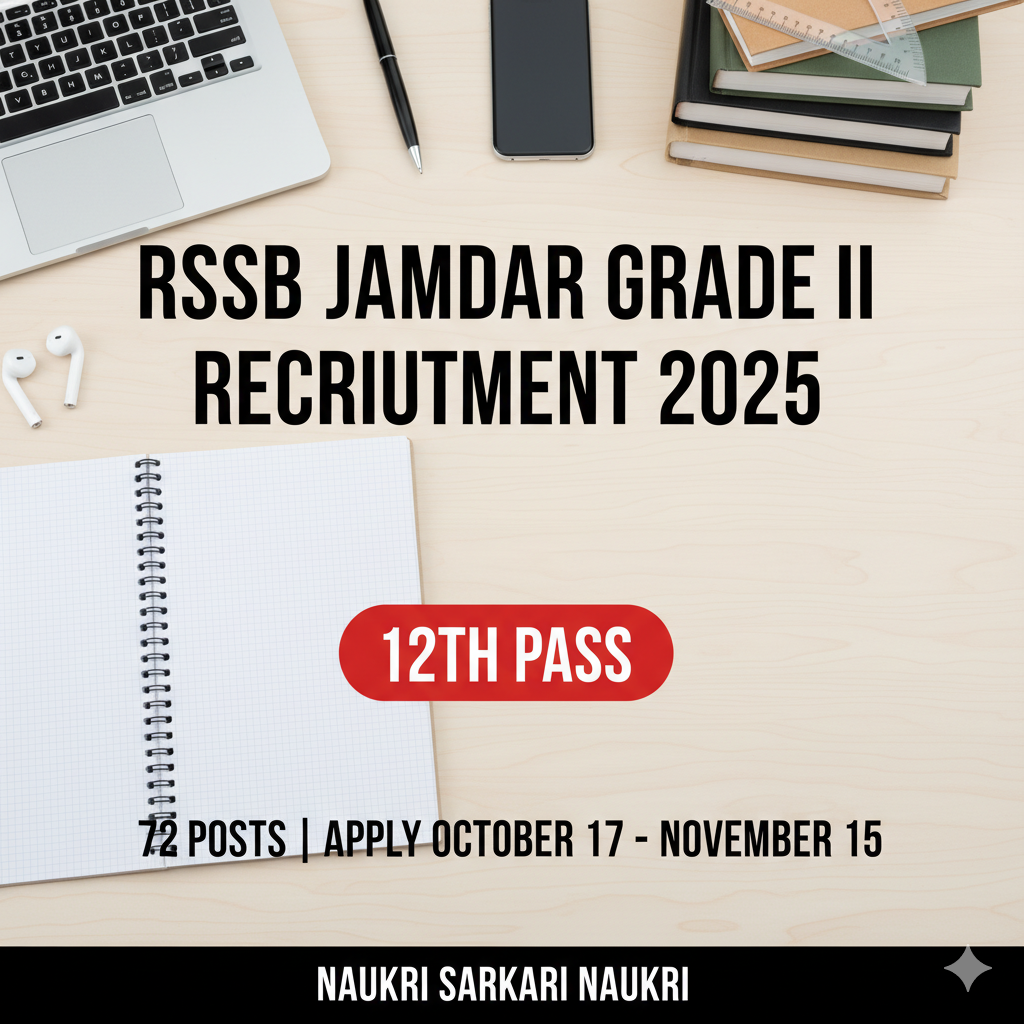 RSSB Jamdar Grade II Recruitment 2025