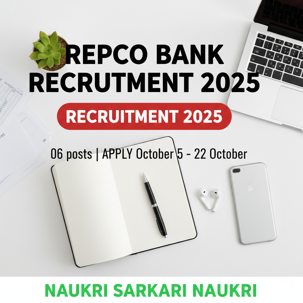 Repco Bank Recruitment 2025 

