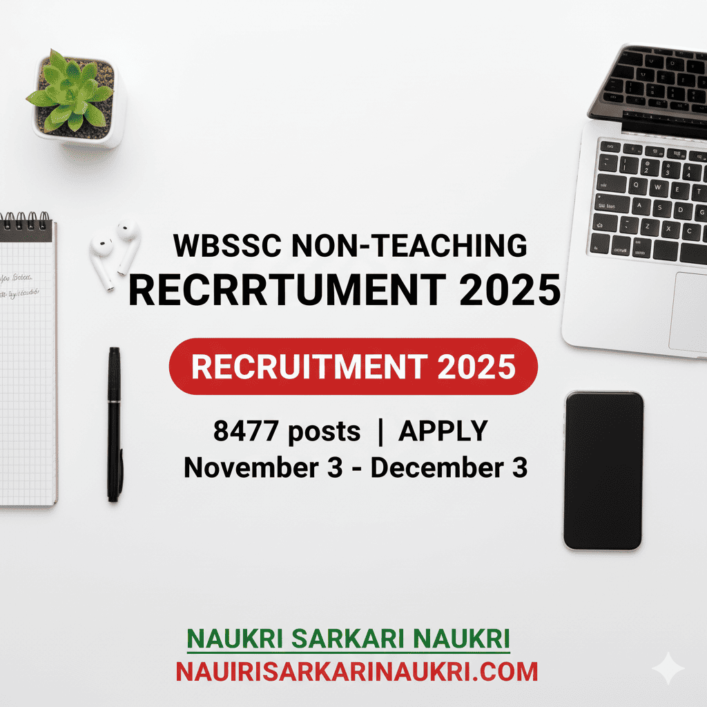 WBSSC Non-Teaching Recruitment 2025