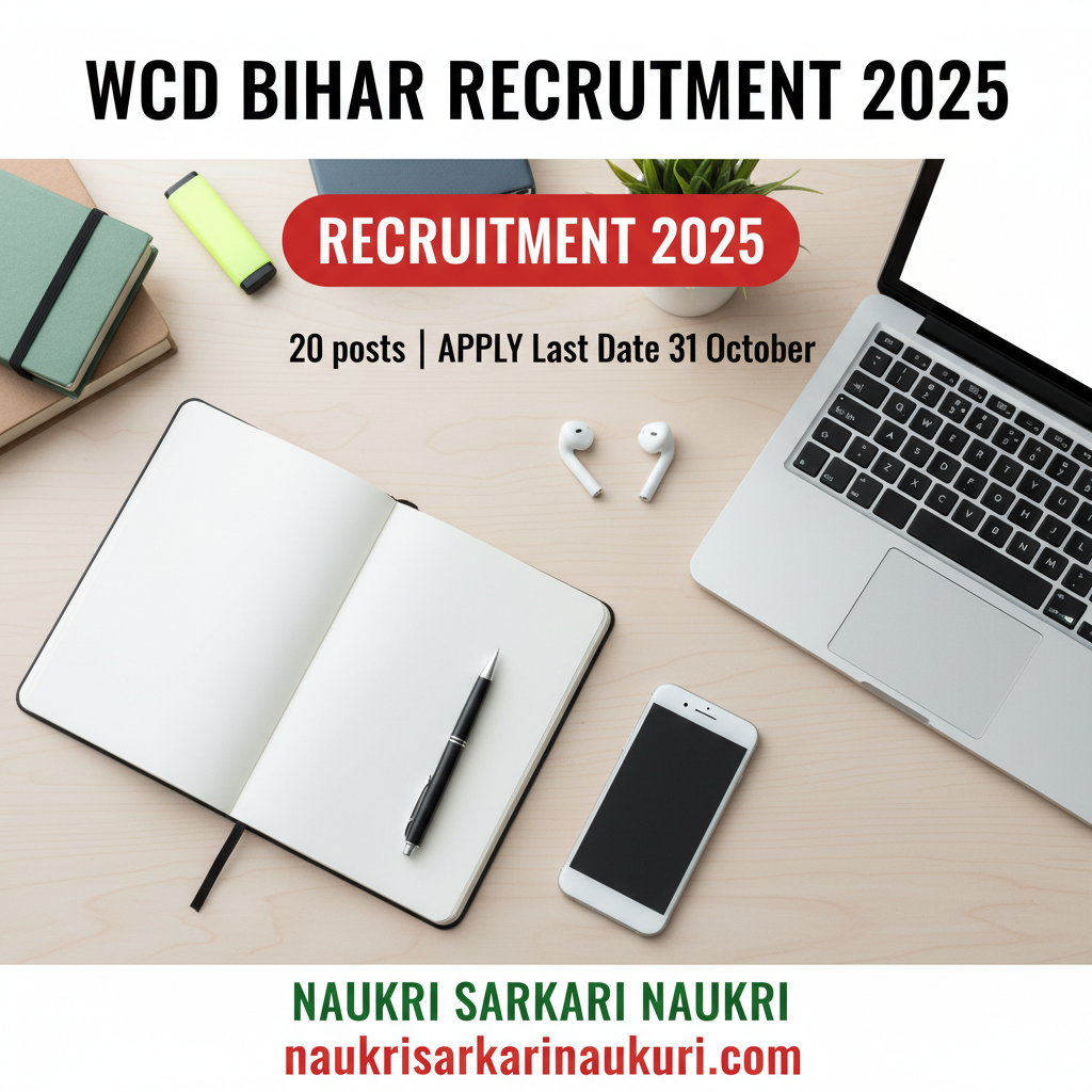 WCD Bihar Recruitment 2025 
