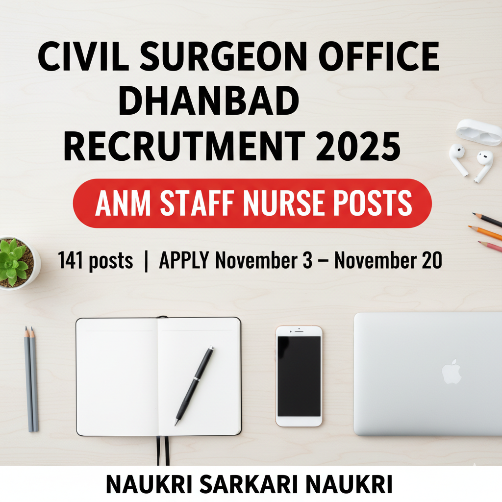 Civil Surgeon Office Dhanbad Recruitment 2025 
