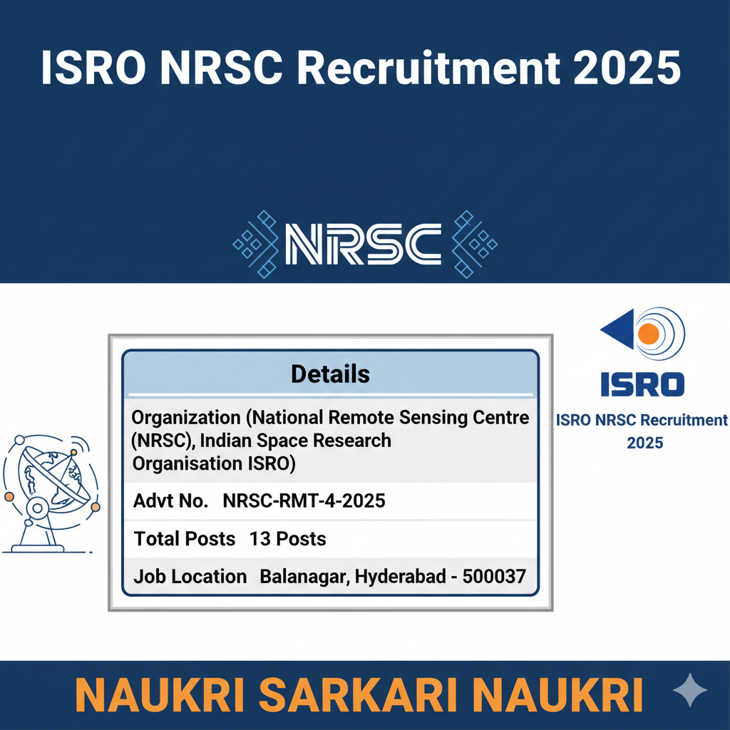 ISRO NRSC Recruitment 2025