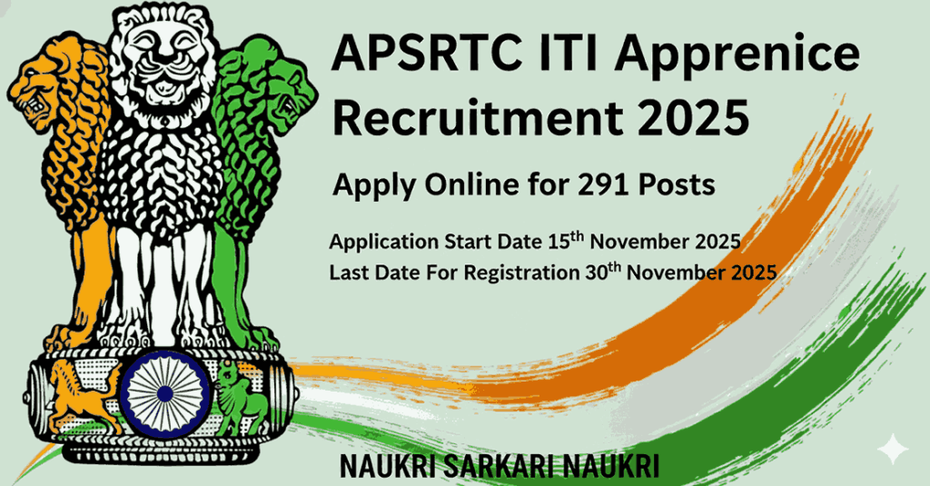 APSRTC ITI Apprentice Recruitment 2025