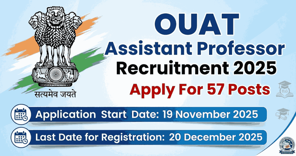 OUAT Assistant Professor Recruitment 2025