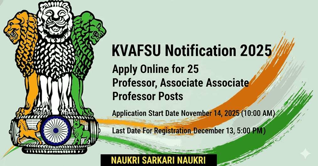 KVAFSU Notification 2025 
