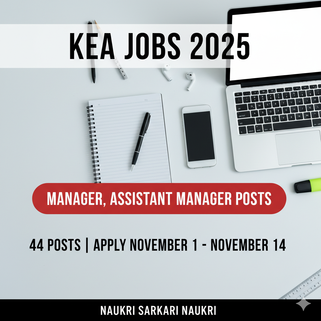 KEA Jobs 2025 - Apply Online for 44 Manager, Assistant Manager Posts