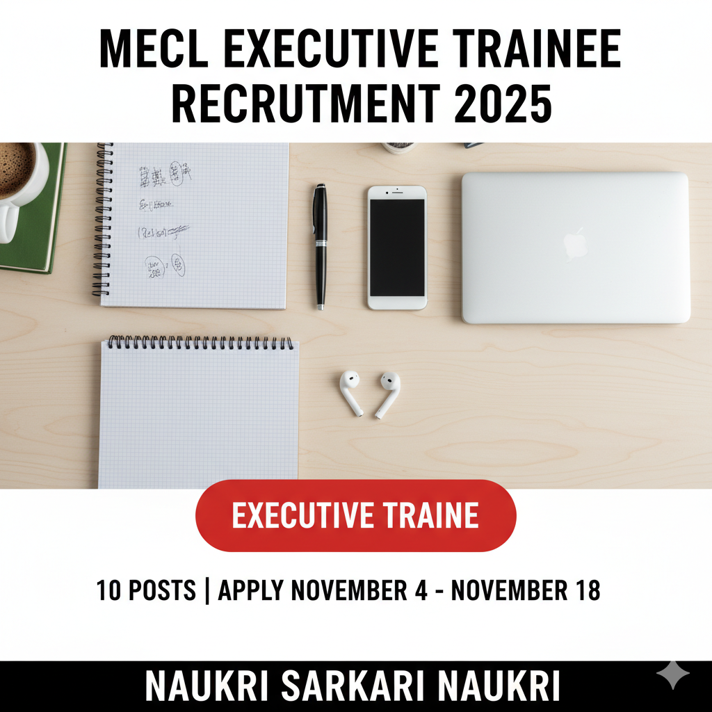 MECL Executive Trainee Recruitment 2025