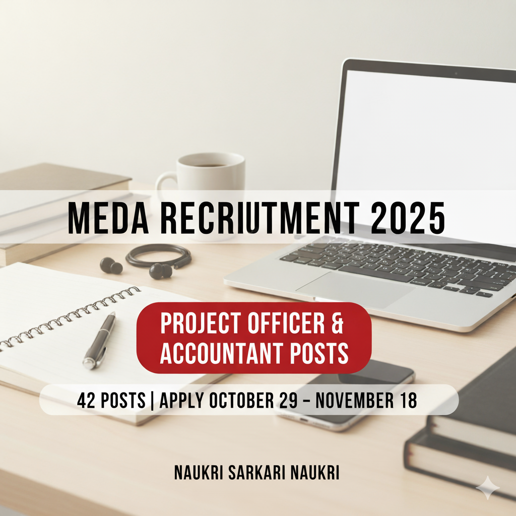 MEDA Recruitment 2025 
