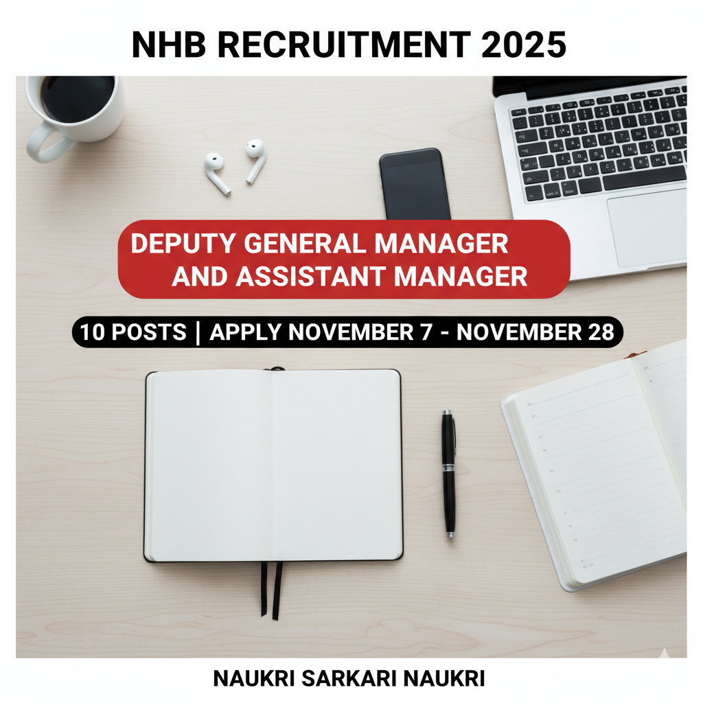 NHB Recruitment 2025 for Deputy General Manager and Assistant Manager