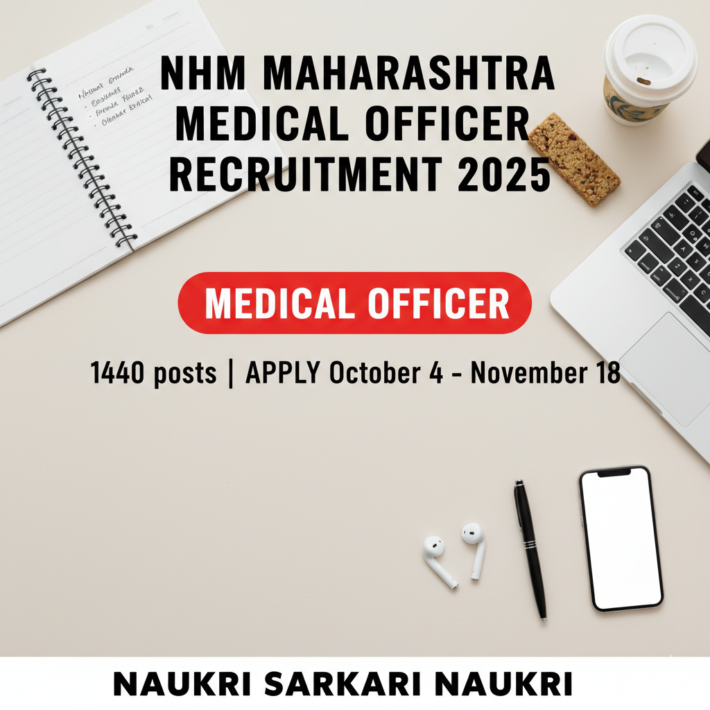 NHM Maharashtra Medical Officer Recruitment 2025 
