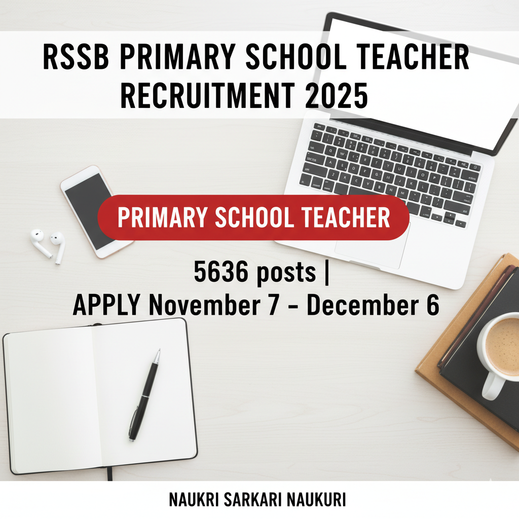 RSSB Primary School Teacher Recruitment 2025 
