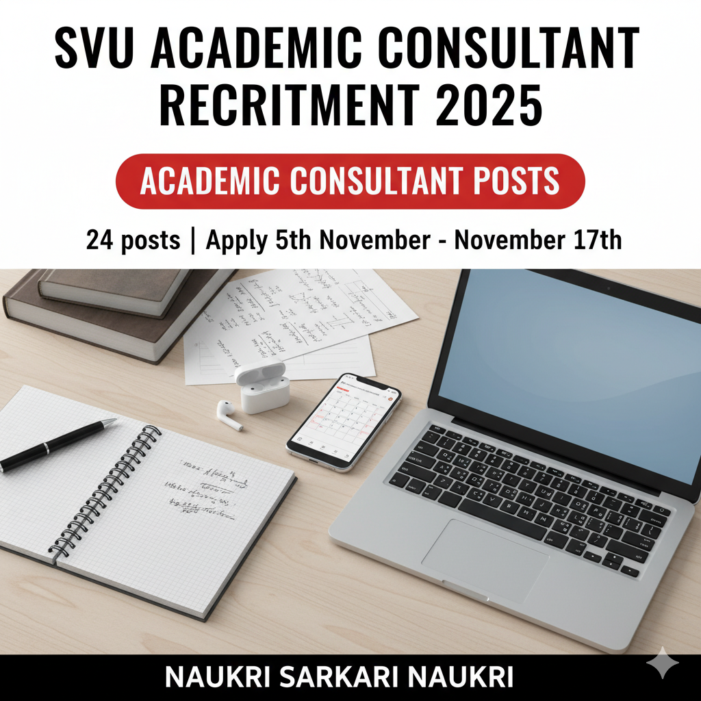 SVU Academic Consultant Recruitment 2025 
