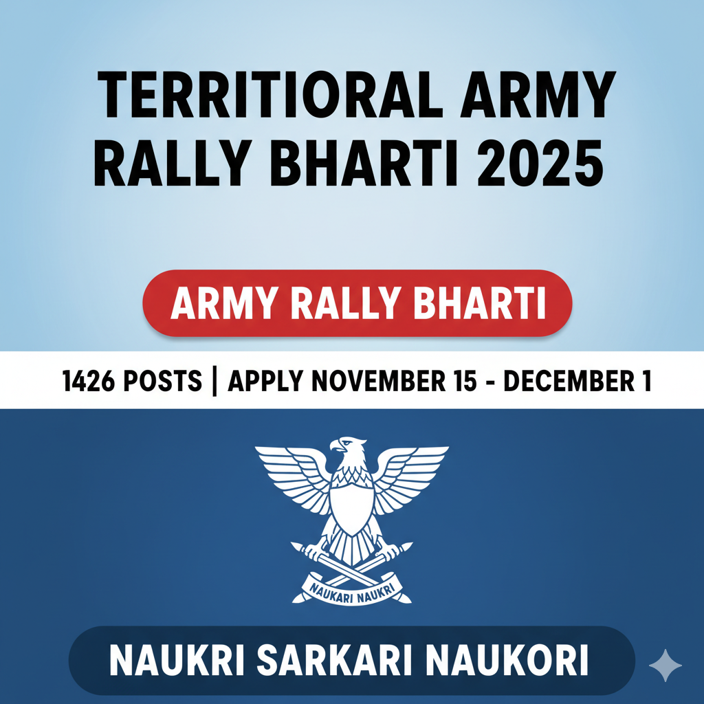 Territorial Army Rally Bharti 2025 
