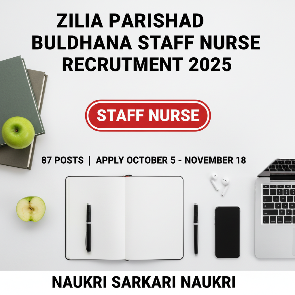 Zilla Parishad Buldhana Staff Nurse Recruitment 2025 
