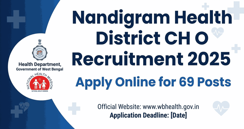 Nandigram Health District CHO Recruitment 2025: Apply Online for 69 Posts