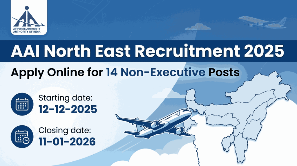 AAI North East Recruitment 2025: Apply Online for 14 Non-Executive Posts